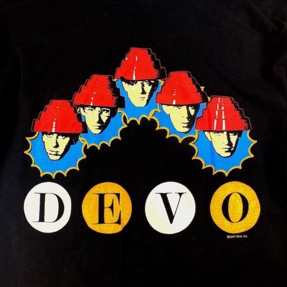 Devo Whip It Heads Tee Shirt Black, Size X-Large - Picture 2 of 3